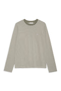 Rylan Tee - Olive And Ivory Stripe