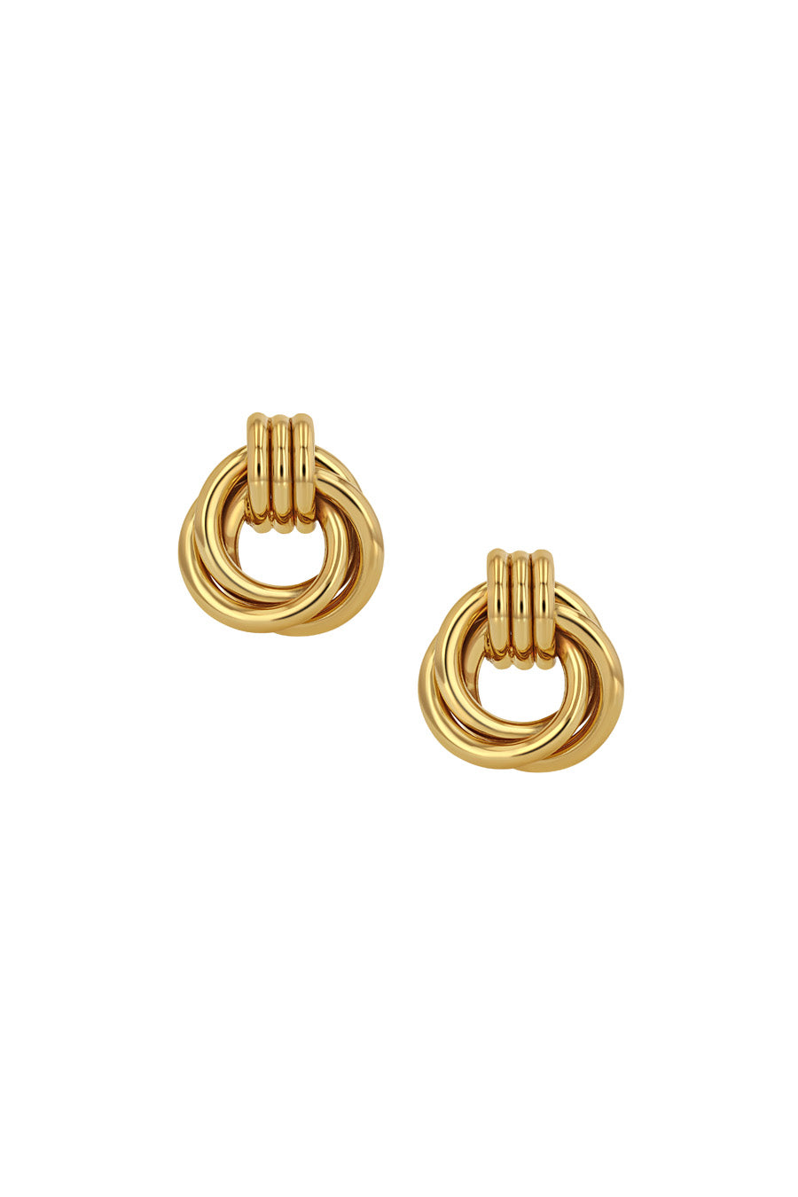 Triple Knot Earrings - Guld