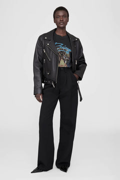Walker Tee Leopard - Vintage Black