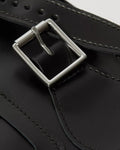 11 Inch Kiev Smooth Leather Satchel - Svart
