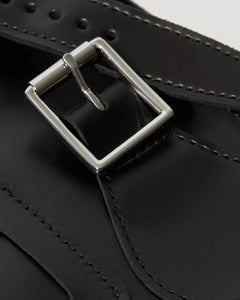 11 Inch Kiev Smooth Leather Satchel - Black