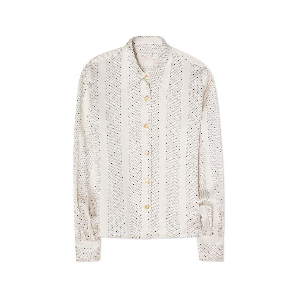 Anita Blus - Ecru/Svart