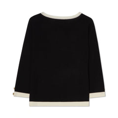 Helen Top - Black/Ecru