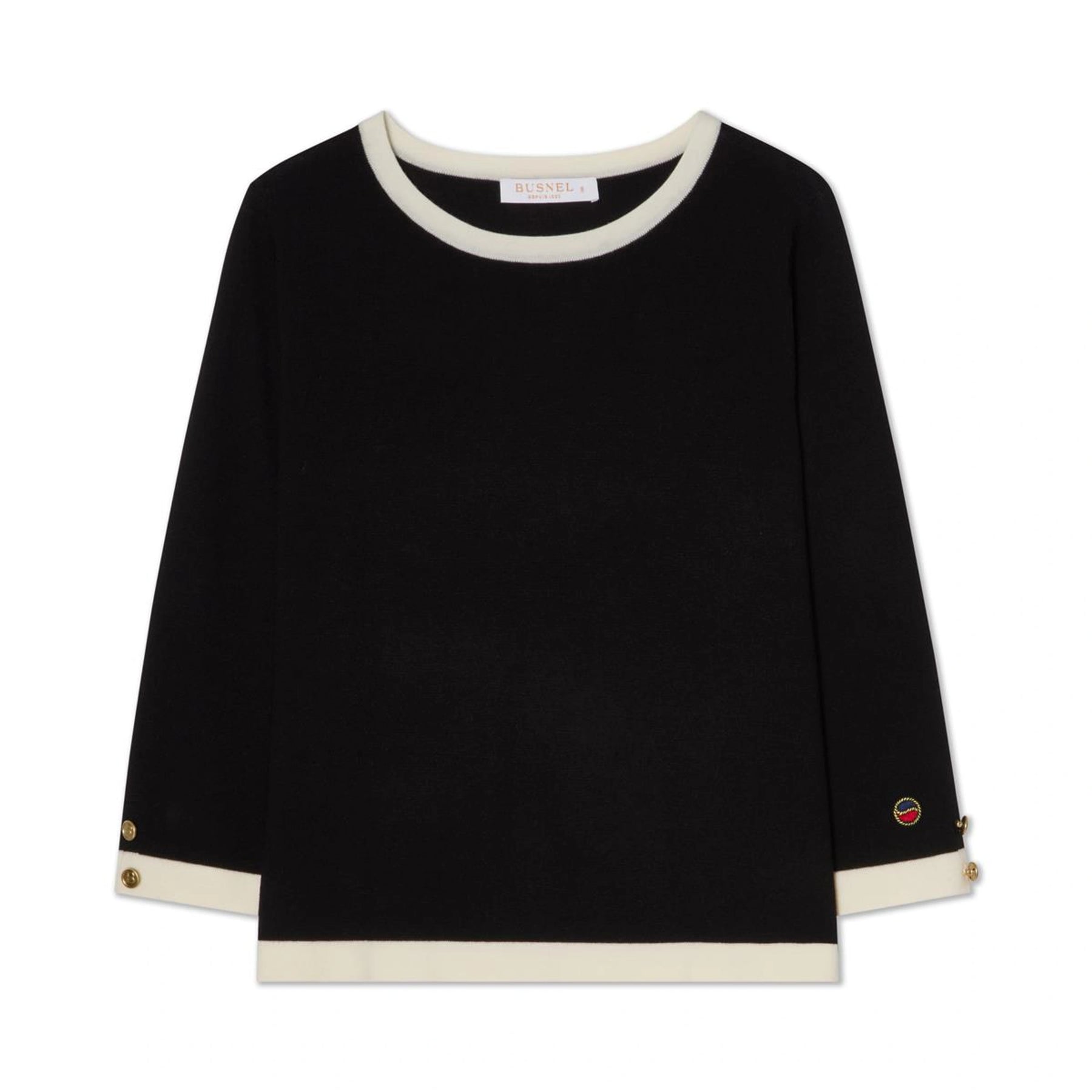 Helen Top - Svart/Ecru