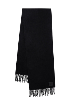Augustina Scarf - Black Wool