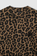 Avi Tee - Svart och Brun Leopard
