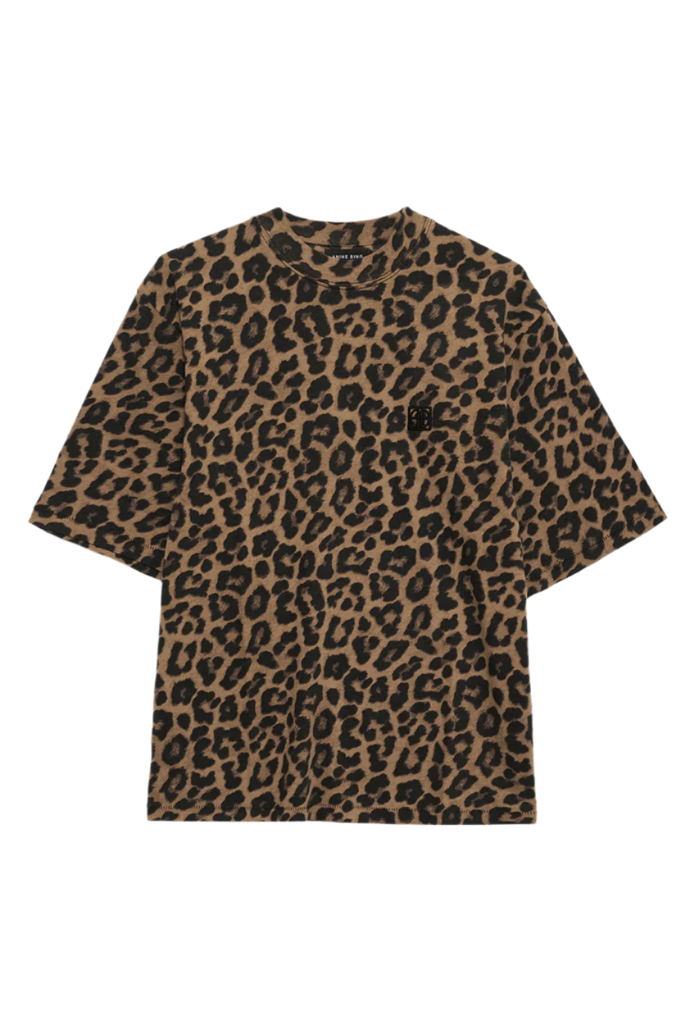 Avi Tee - Svart och Brun Leopard