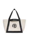 Cara Tote - Natural Canvas With Black