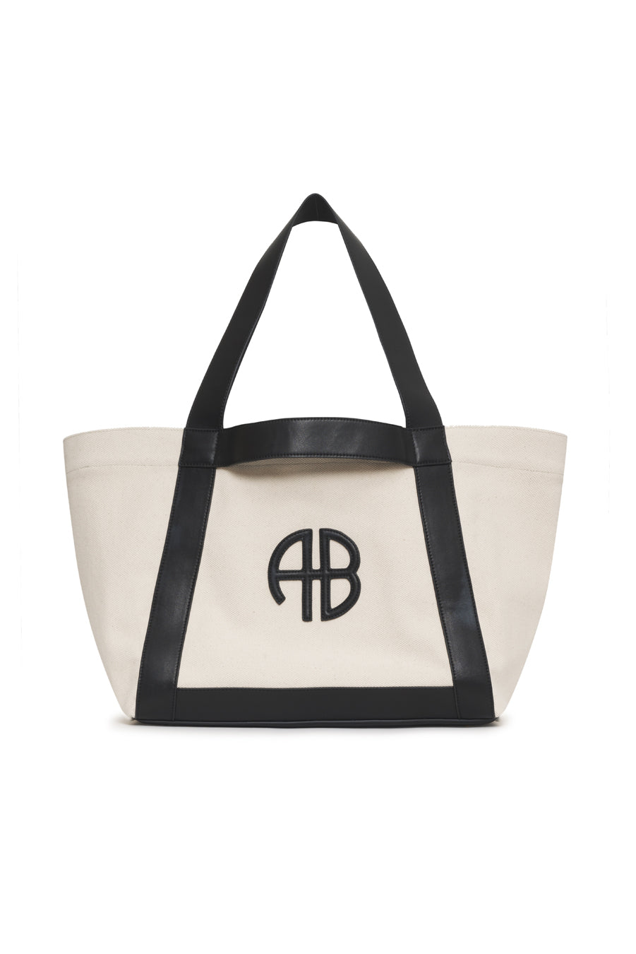 Cara Tote - Natural Canvas With Black