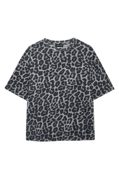 Cohen Tee - Grey Leopard