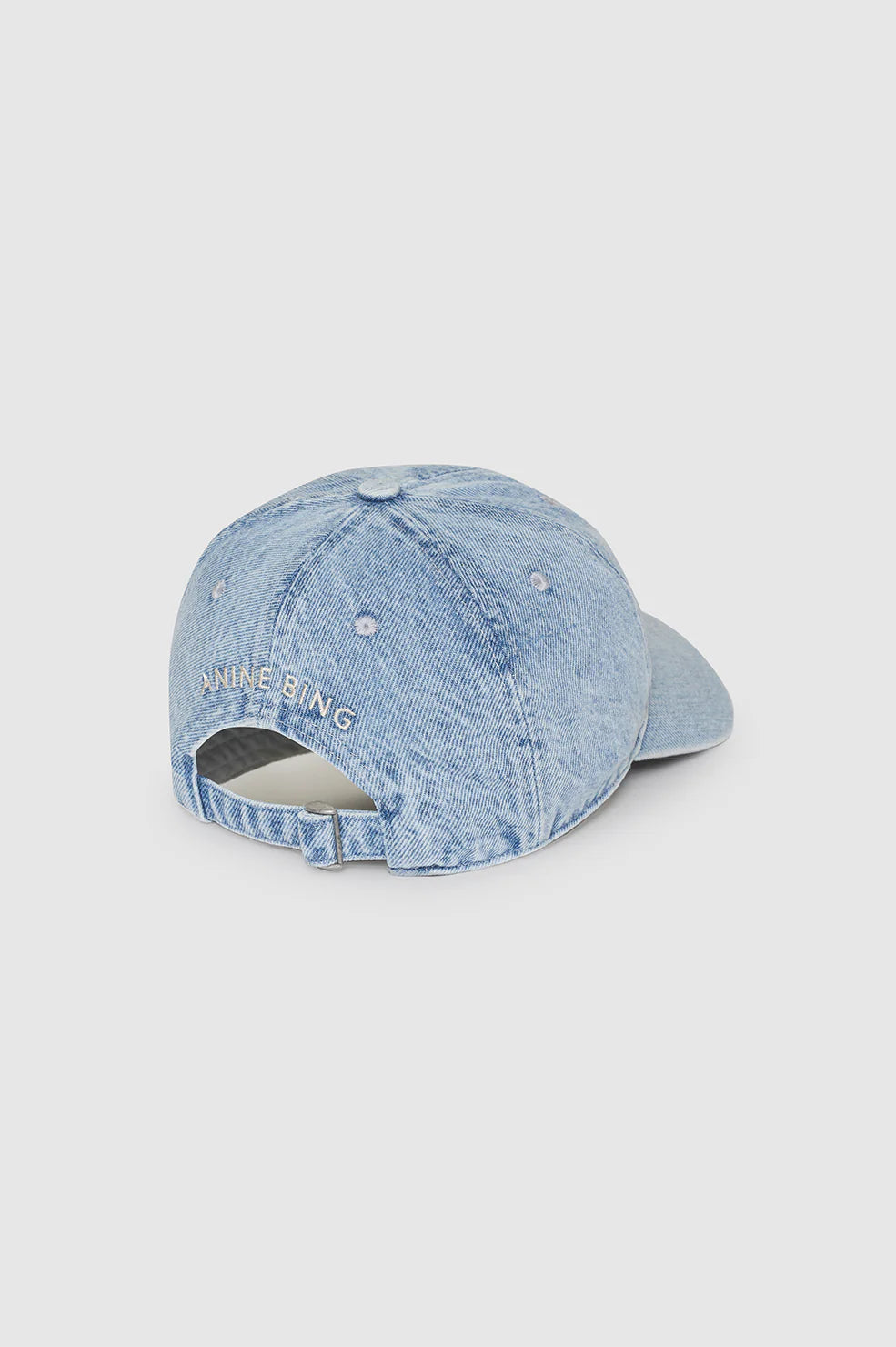 Anine Bing Jeremy Baseball Cap - Bleached Blue Denim