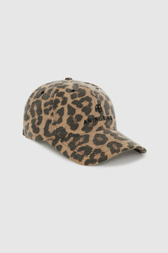 Jeremy Baseball Cap - Black And Brown Leopard