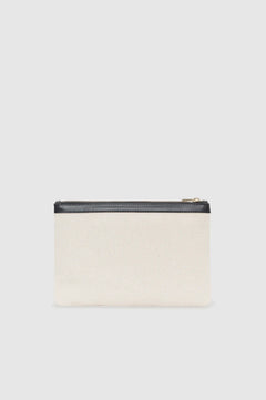 Lili Pouch - Natural Canvas With Black