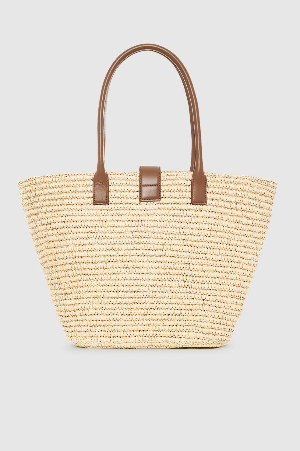 Lou Tote Monogram - Natural With Cognac