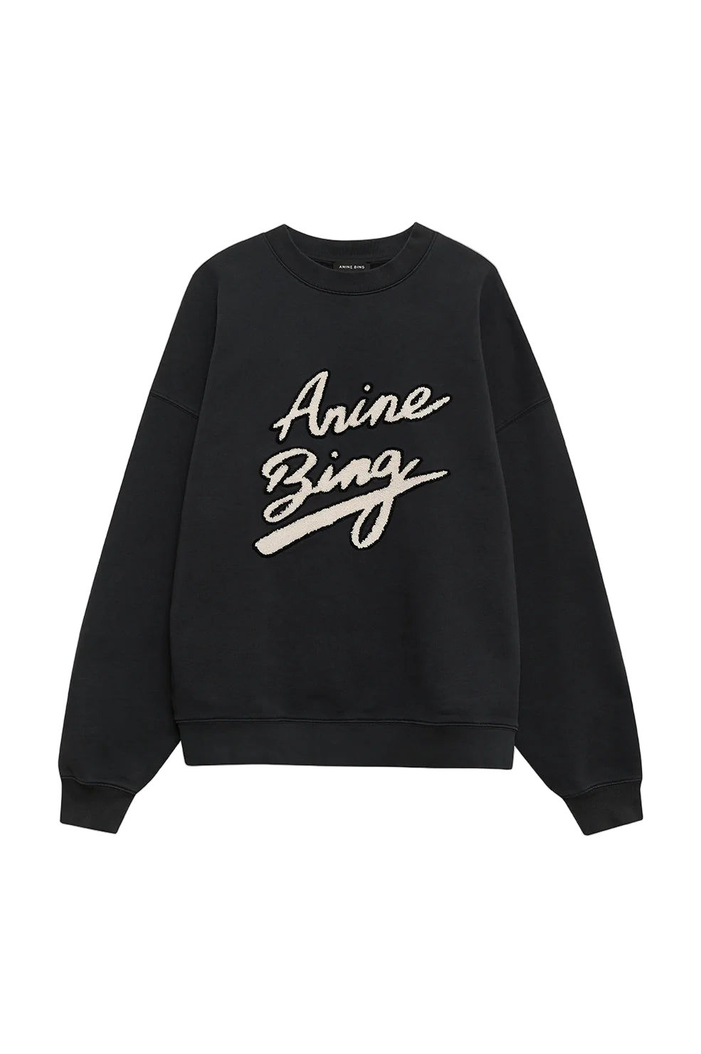 Miles Sweatshirt Chenille Signature - Black
