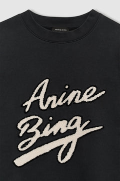 Miles Sweatshirt Chenille Signature - Black