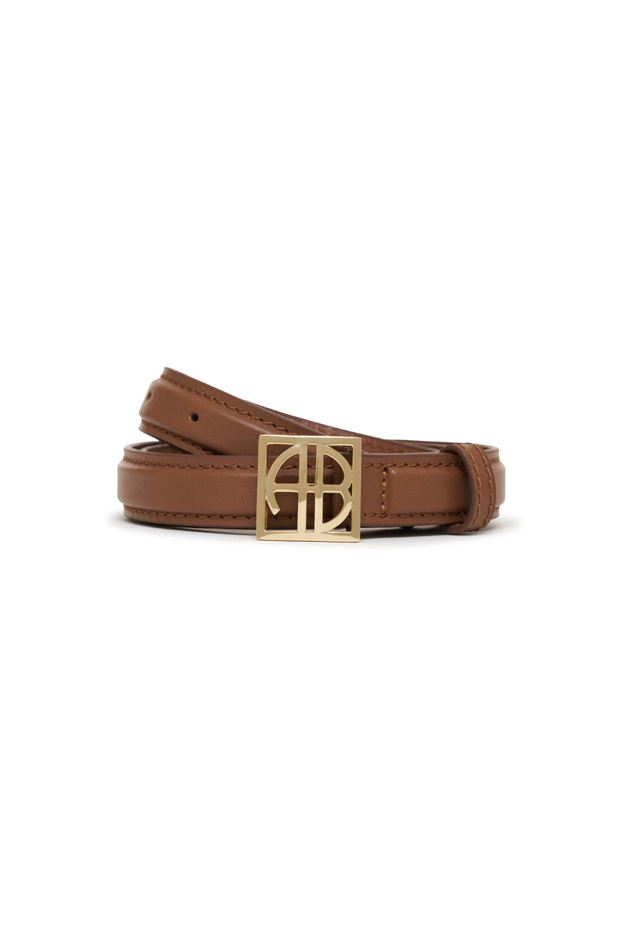 Monogram Belt - Cognac