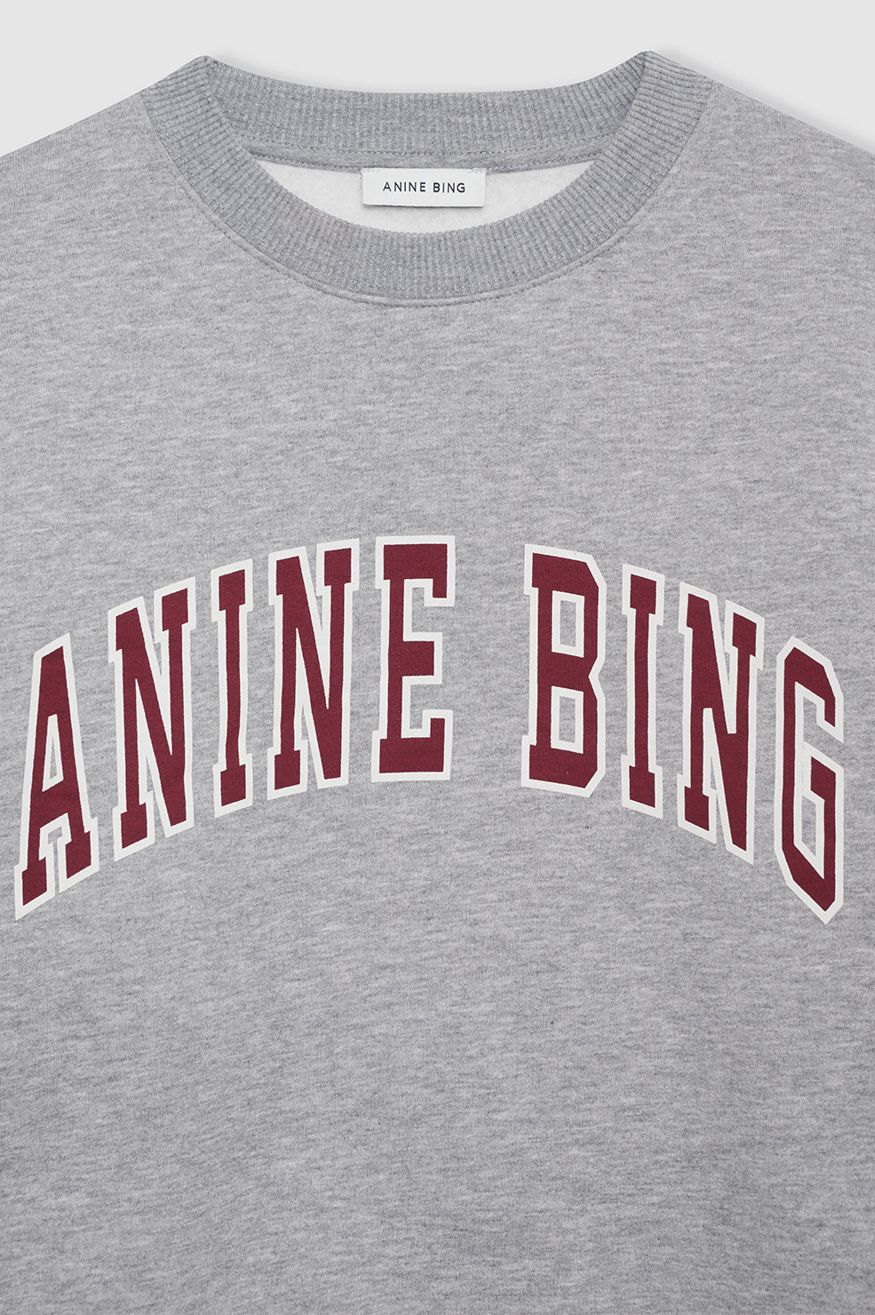 Anine Bing Spencer Sweatshirt - Medium Heather Grey