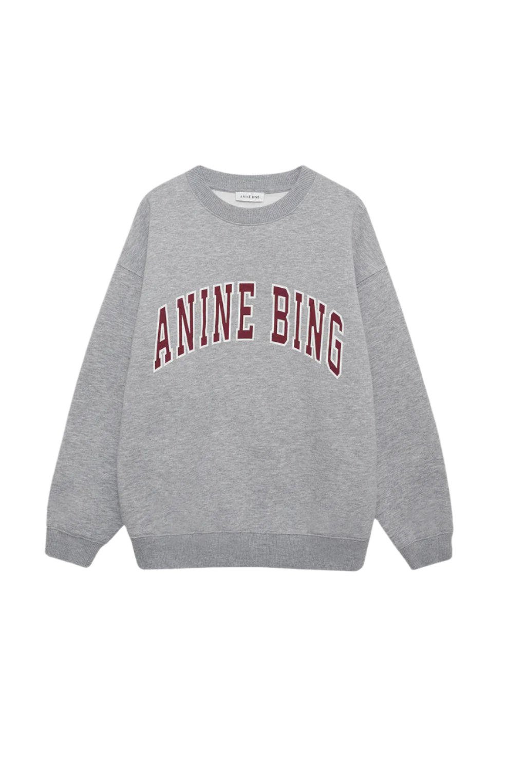 Anine Bing Spencer Sweatshirt - Medium Heather Grey