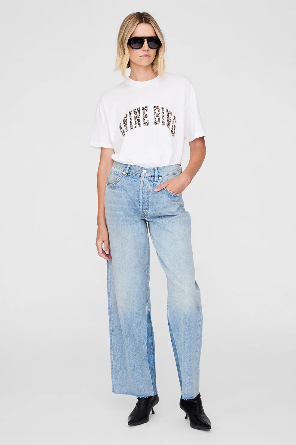 Walker Tee Anine Bing Leopard - Ivory