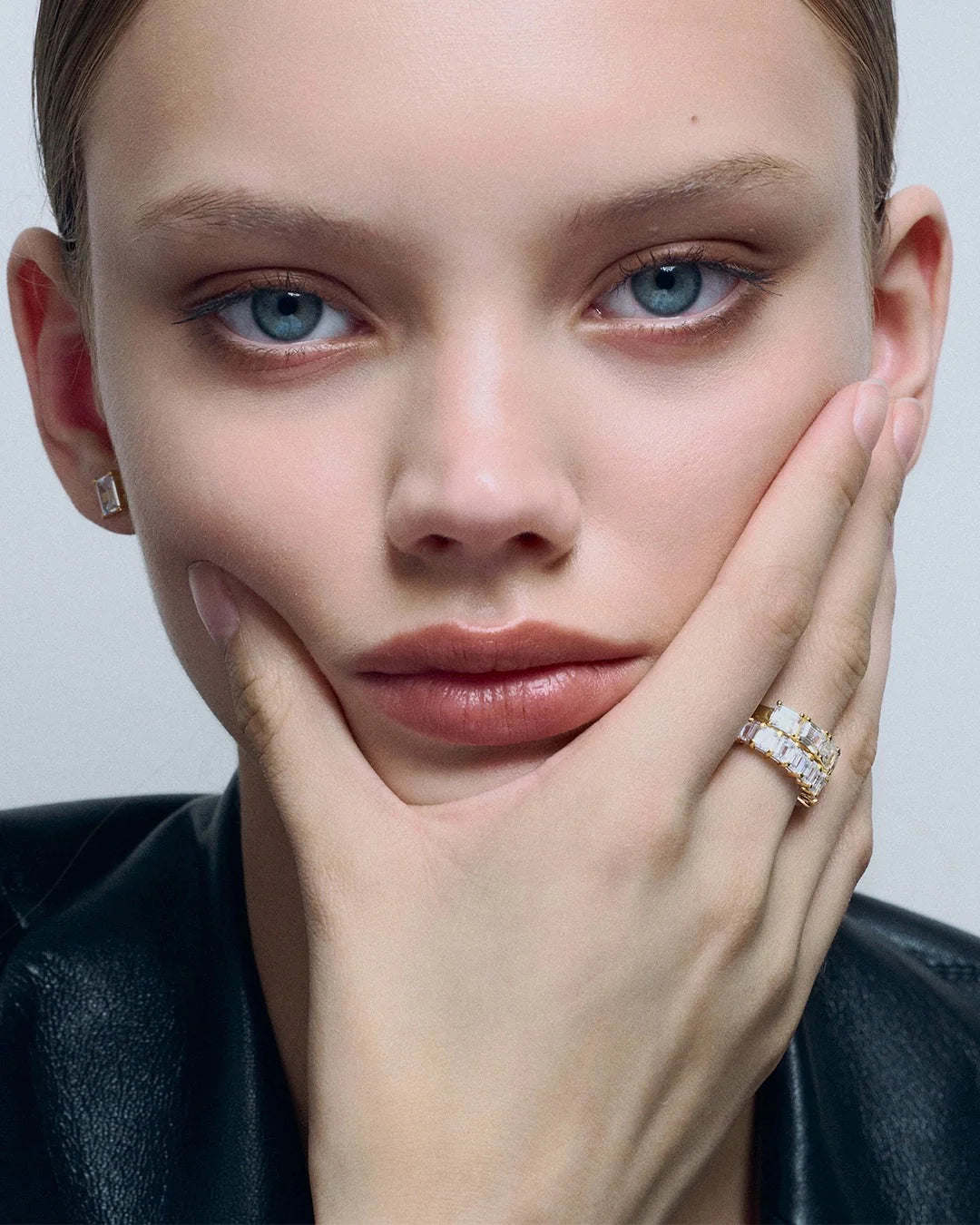 Half Emerald Ring - Guld