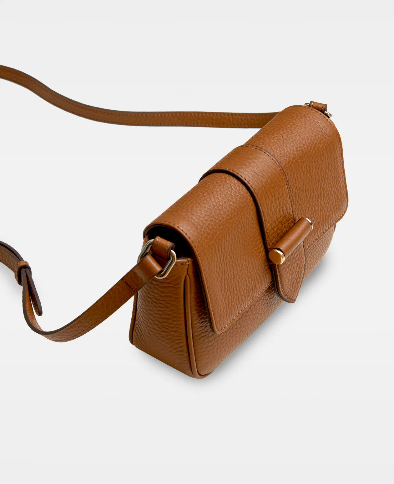 April Small Crossbody Bag - Cognac