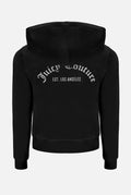 Arched Diamante Robertson Hoodie - Black