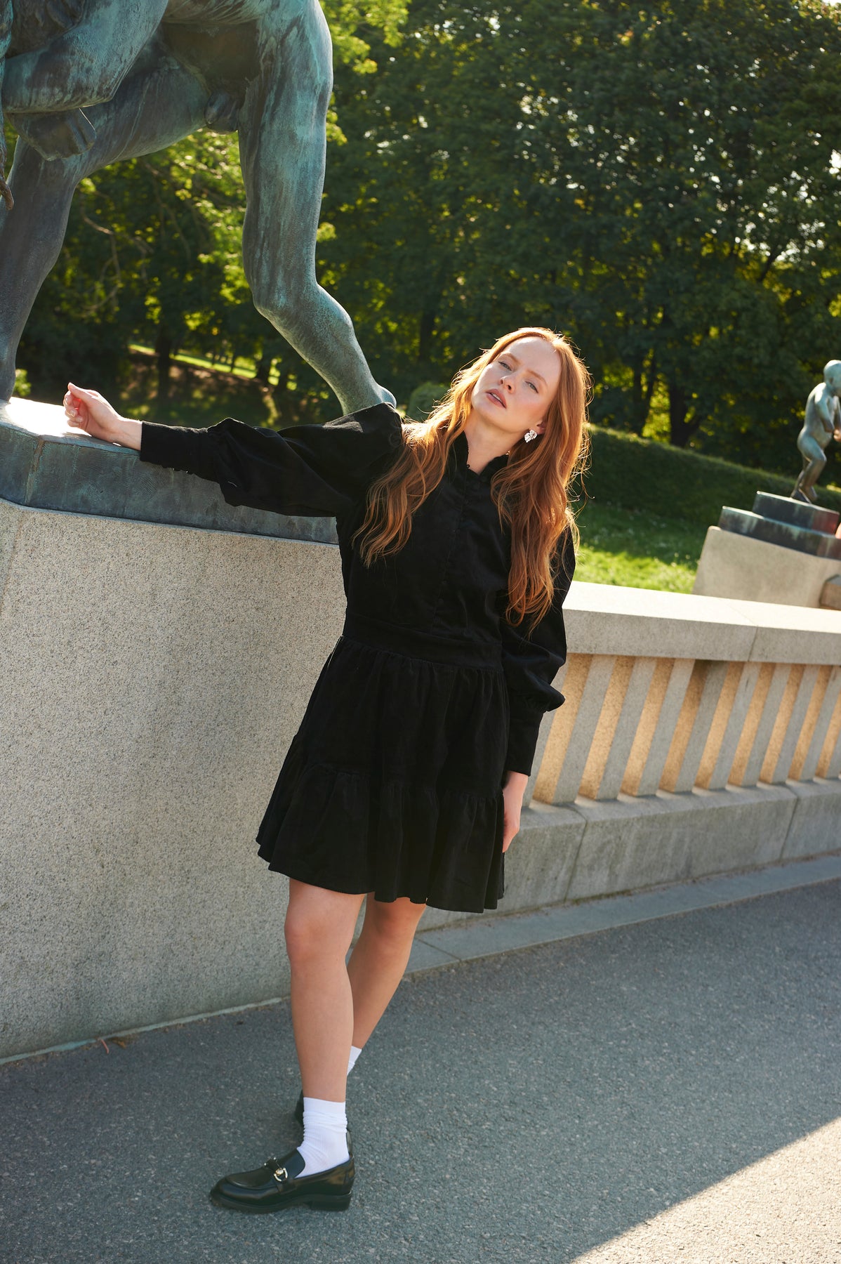 Liv Cord Dress - Black