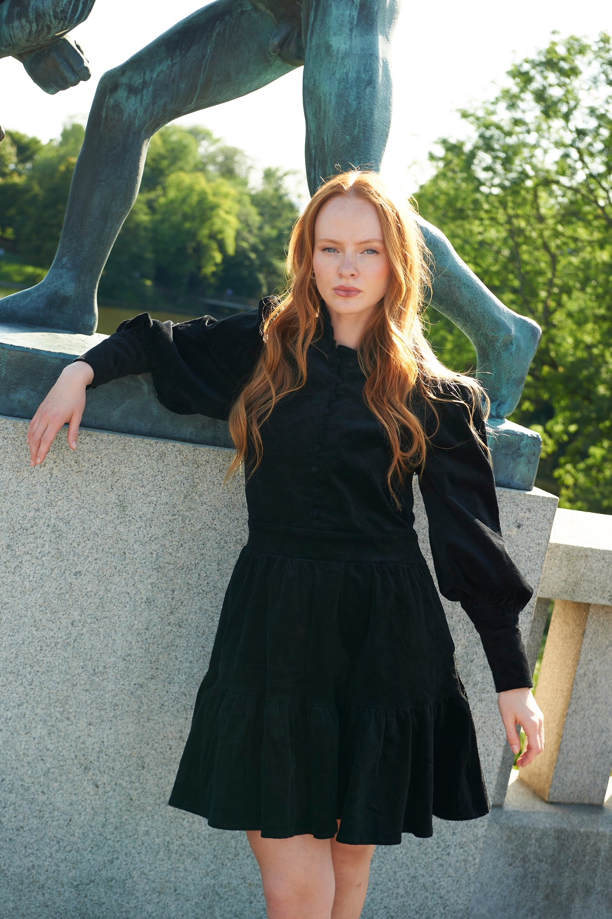 Liv Cord Dress - Black