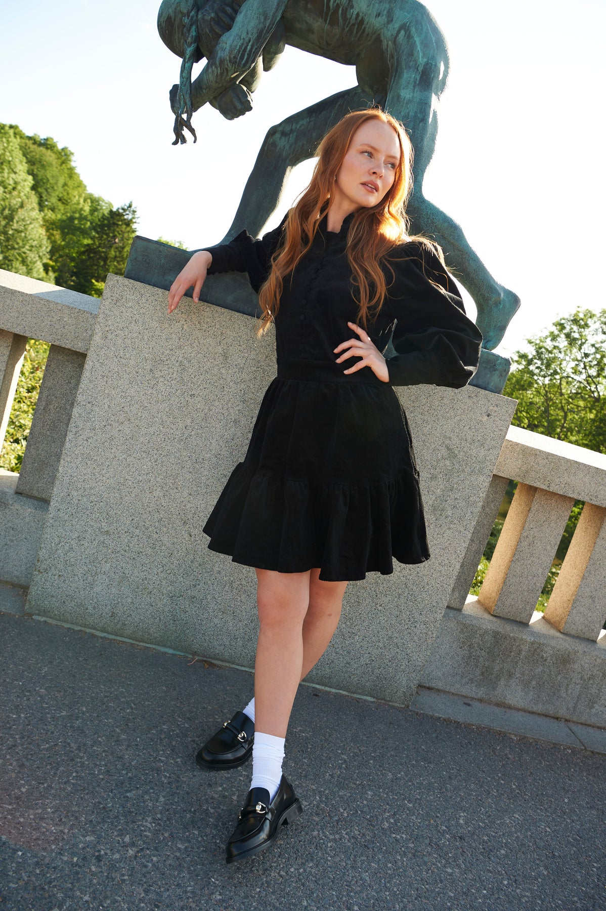 Liv Cord Dress - Black