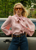 Jofrid Bow Blouse - Rosa