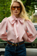 Jofrid Bow Blouse - Rosa