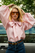 Jofrid Bow Blouse - Rosa