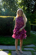 Idun Mini Dress - Fuchsia Flower