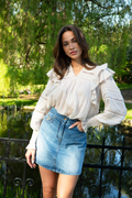 Vårun Voile Blouse - Ivory