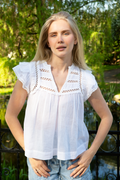 Vår Voile Top - White