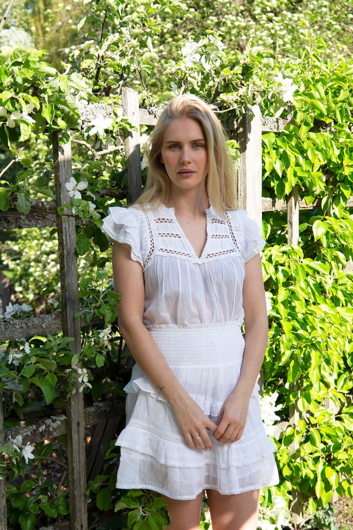 Vilde Voile Skirt - White
