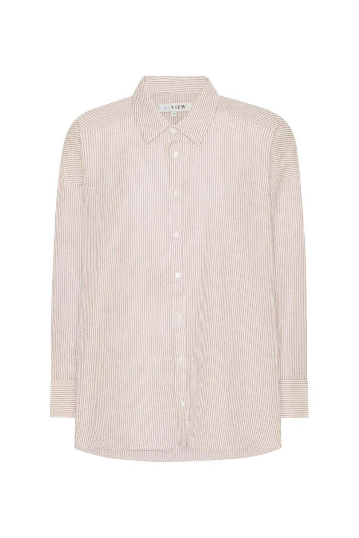 Sonja Shirt - Sand/White