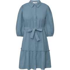 Linen Dress - Dusty Blue