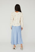 Carry Sateen Skirt - Blue