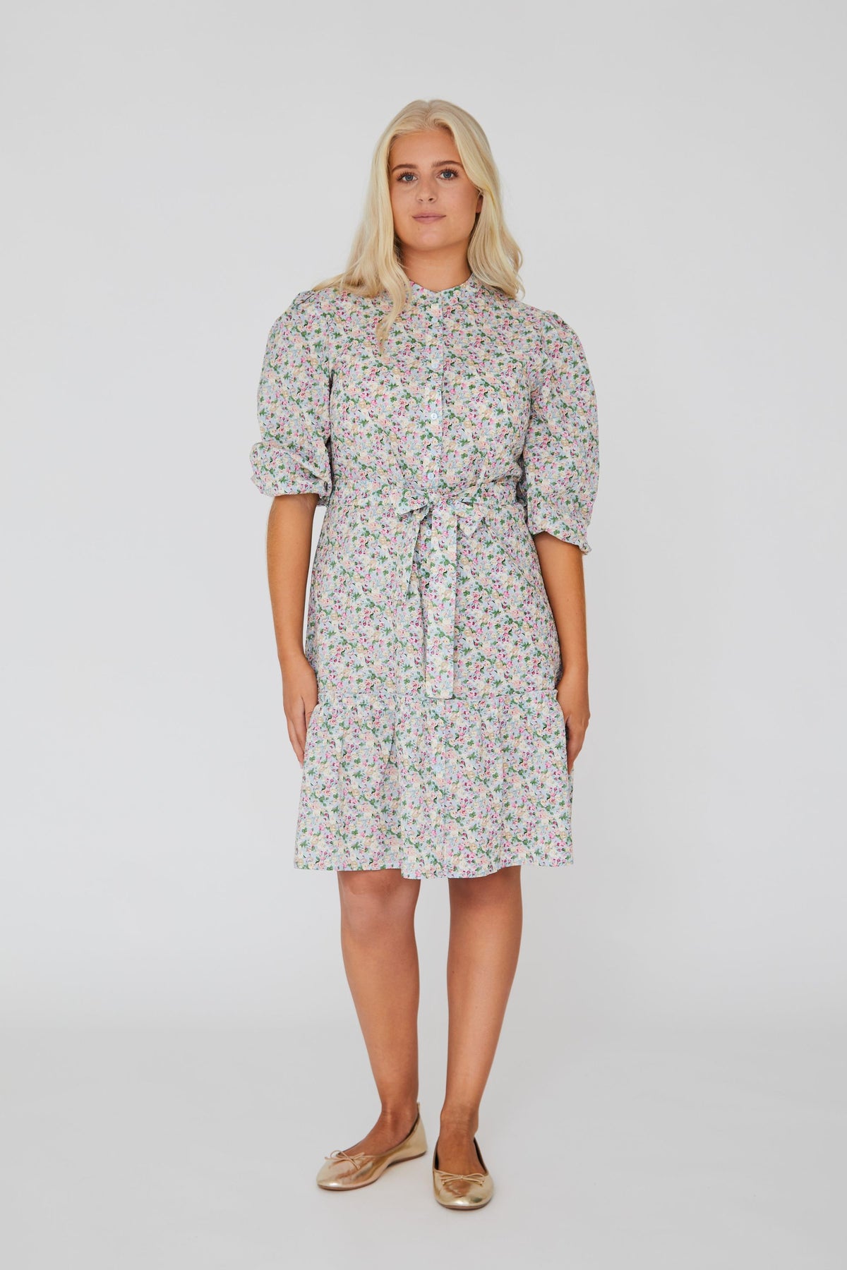 Kate Dress - Blue/Pink
