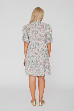 Kate Dress - Blue/Pink