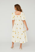 Cheri Fruit Dress - Sand/Yellow