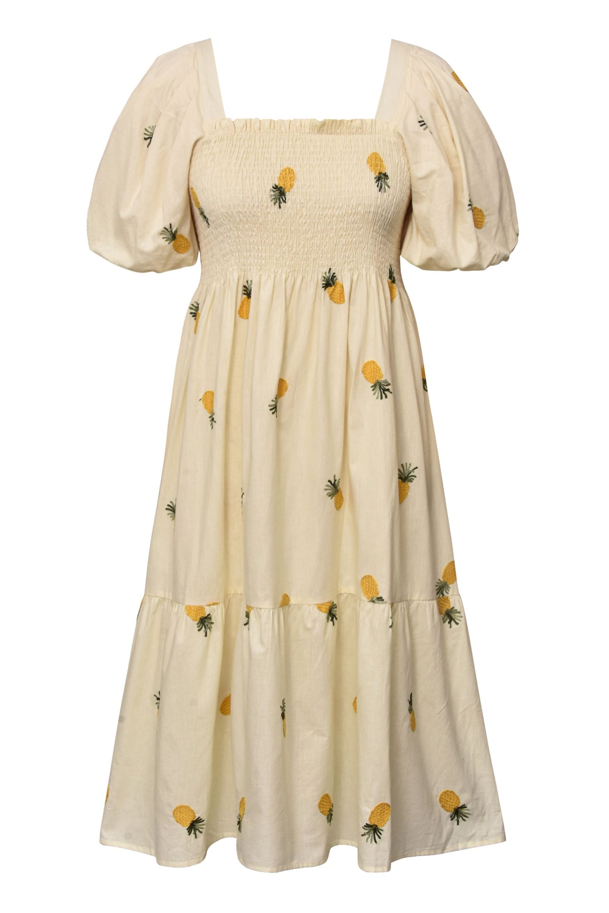 Cheri Fruit Dress - Sand/Yellow