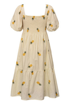 Cheri Fruit Dress - Sand/Yellow