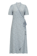 Peony Dress - Ljusblå/Off-white
