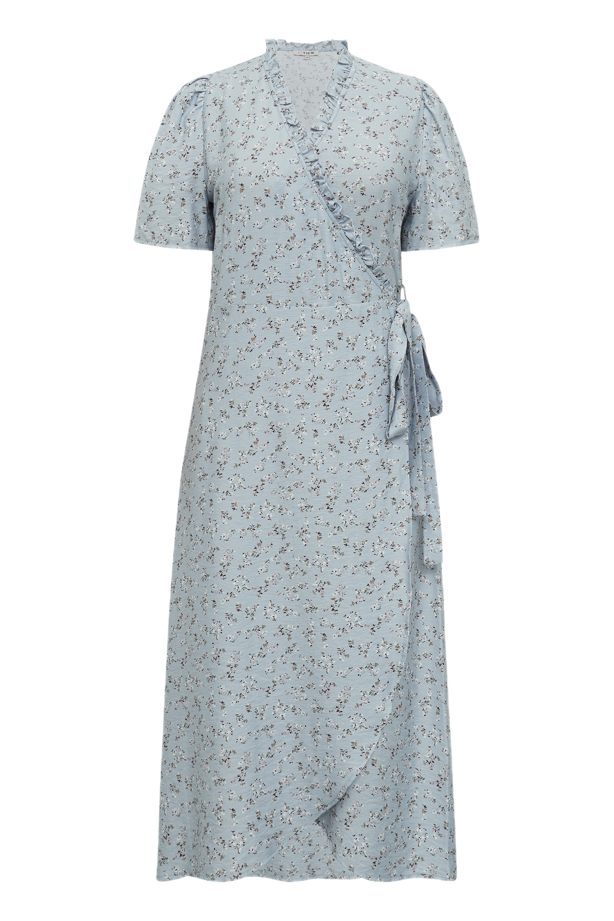 Peony Dress - Ljusblå/Off-white
