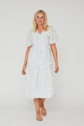 Colvina Dress - White/Blue