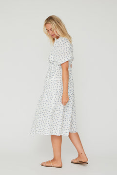 Colvina Dress - White/Blue
