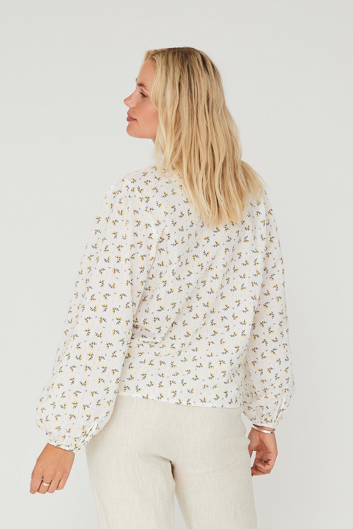 Tiffany Shirt - White/Yellow